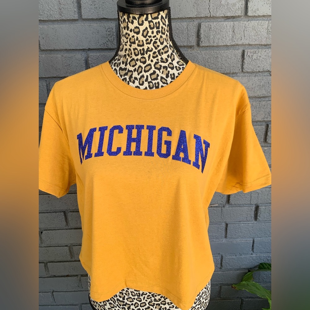 Michigan, U of M Crop Top Sizes XS-XL